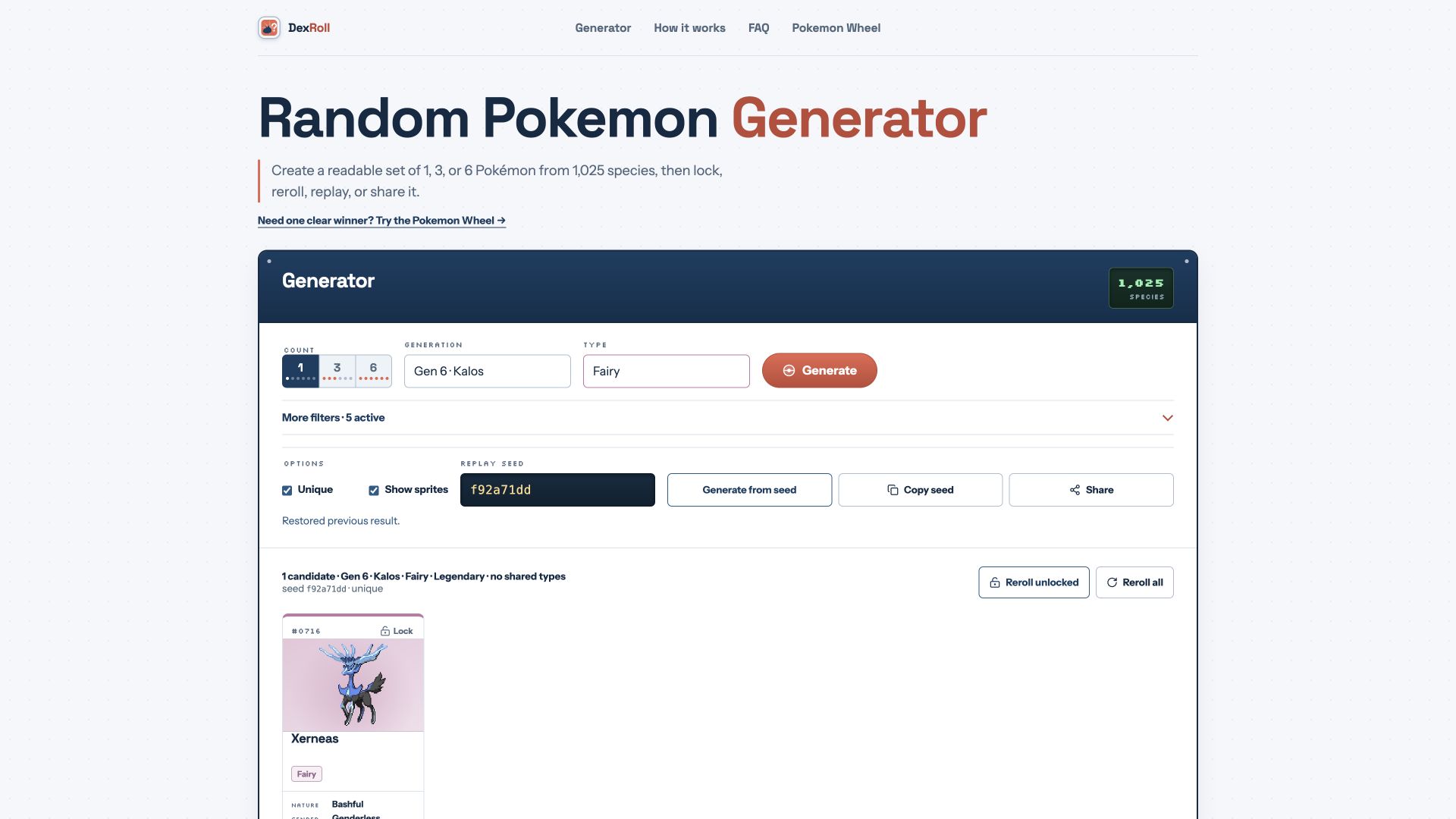 Random Pokemon Generator