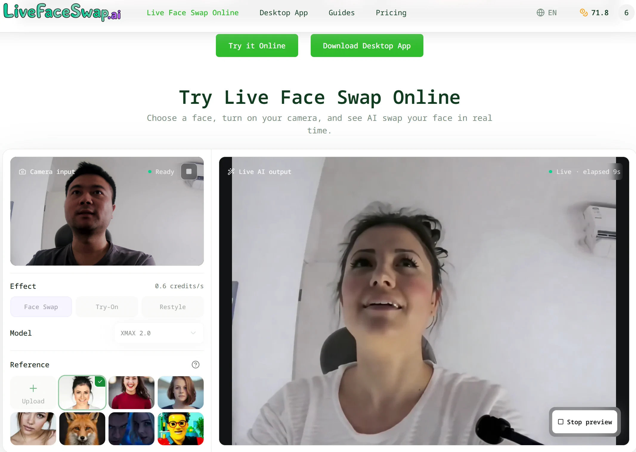 Live Face Swap for Streaming cover
